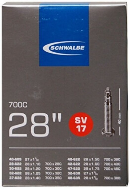 Schwalbe Fahrradschlauch SV17 28/47-622/635 EK 40 mm, 10429343V - 1